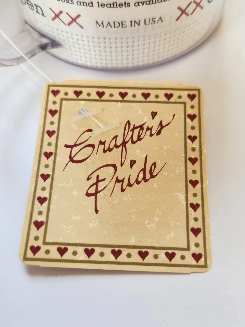 Cross Stitch A Mug Set Lot Of 5 Crafter’s Pride Plastic Vintage New